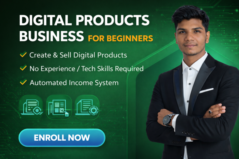 How to Create Digital Products and Sell Online – A Complete Beginner’s Guide to Starting & Automating a Digital Products Business